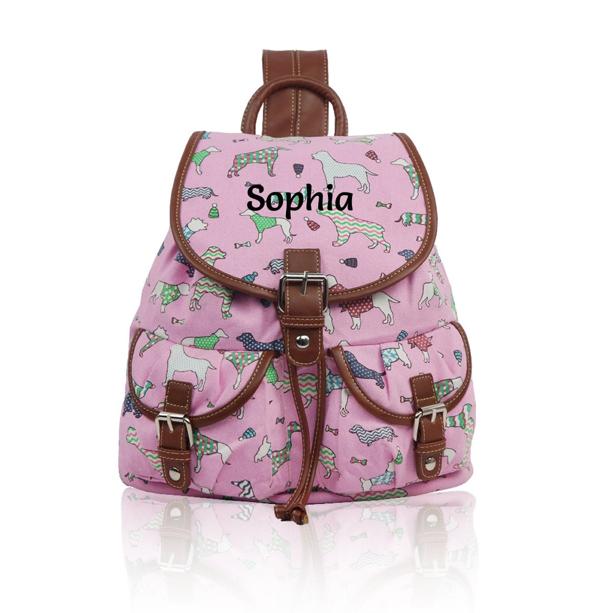 Personalised dog backpack for children