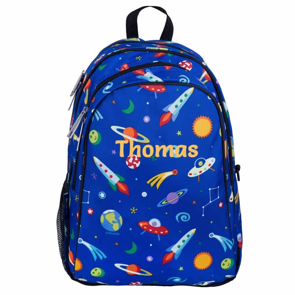 Personalised space backpack for children