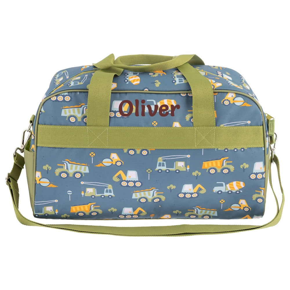 Personalised Stephen Joseph construction duffle bag