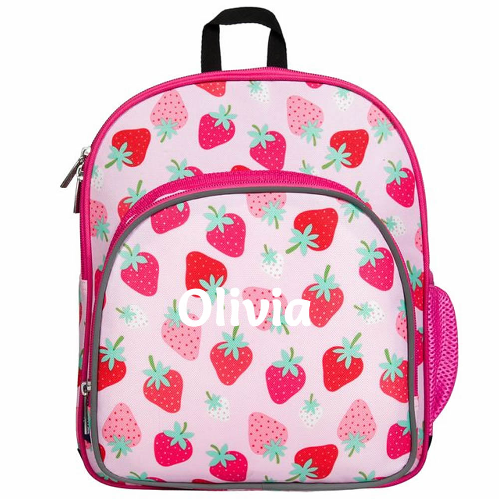 Personalised strawberry children’s backpack