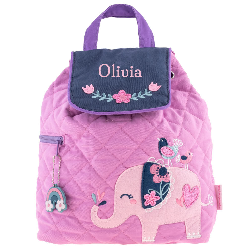 Personalised elephant backpack for children