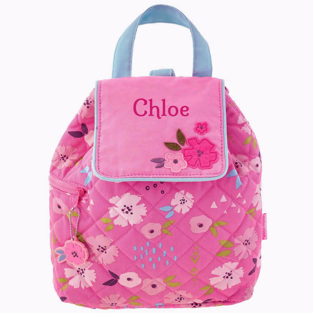 Personalised flower toddler backpack
