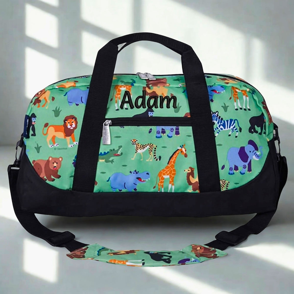 Personalised Kids Jungle Duffle Bag