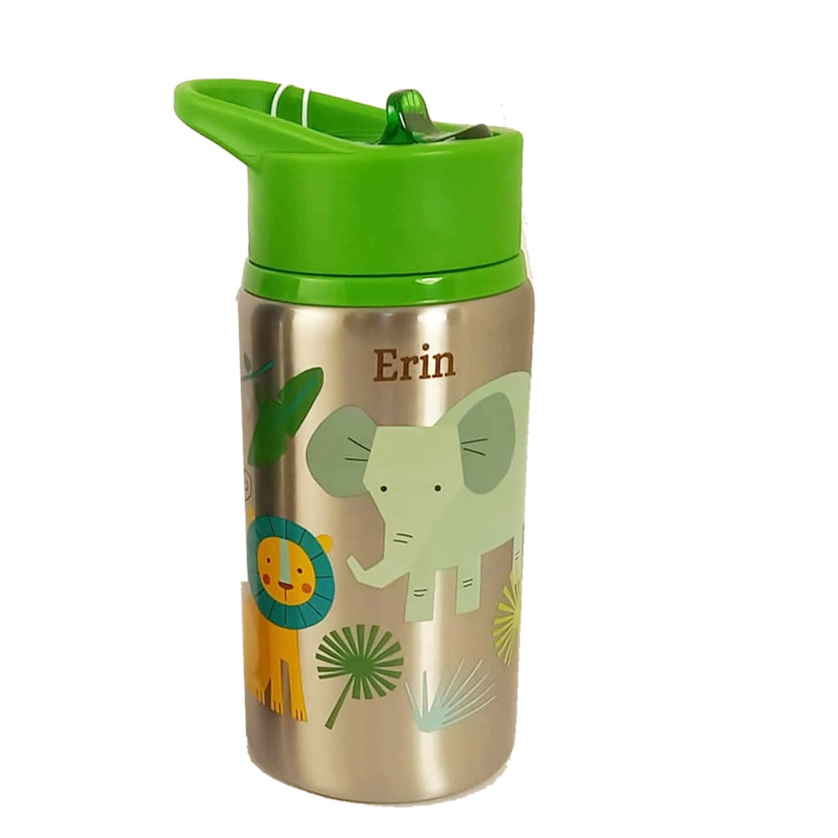 Personalised children’s jungle water bottle
