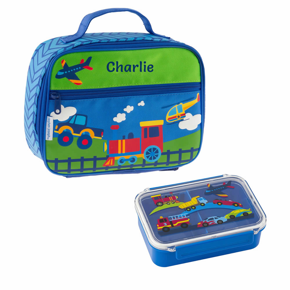 Personalised transport lunch bag set