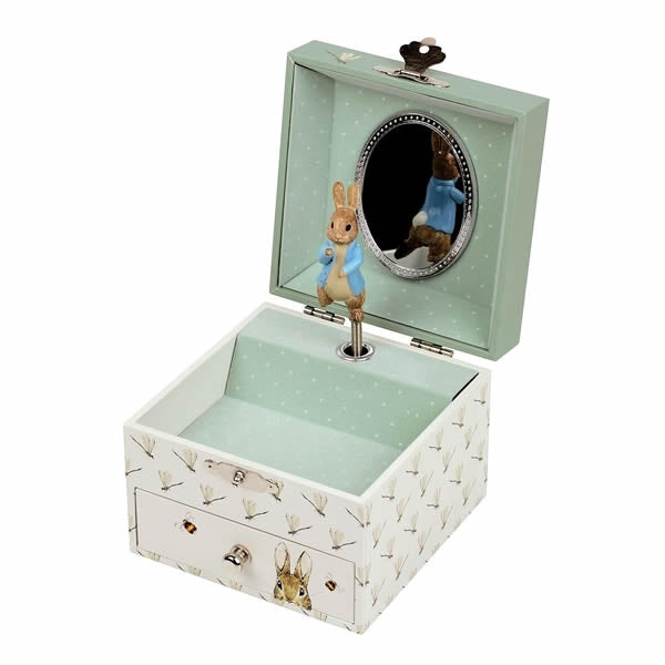 Peter Rabbit dragonfly musical jewellery box