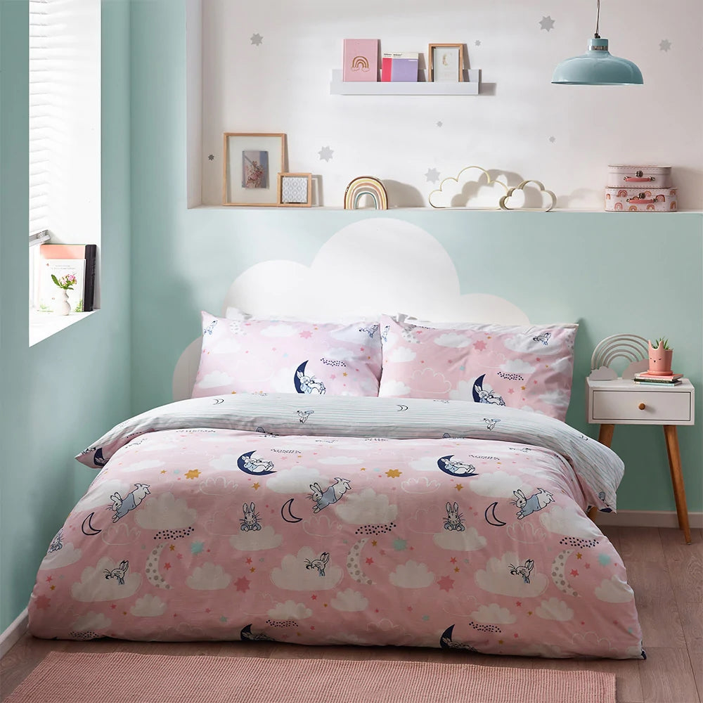 Peter Rabbit pink bedding set