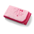 Pink cat baby blanket