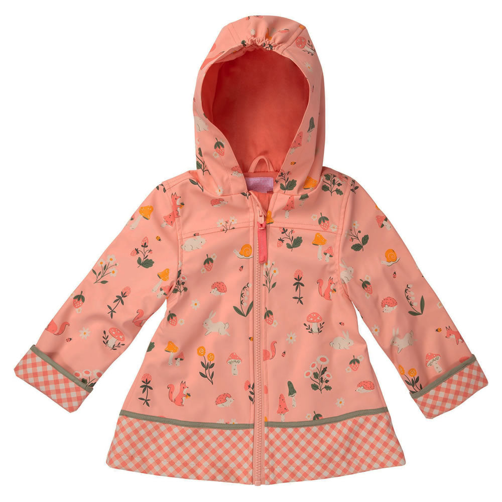 Pink Strawberry Fields raincoat for girls