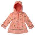 Pink Strawberry Fields raincoat for girls