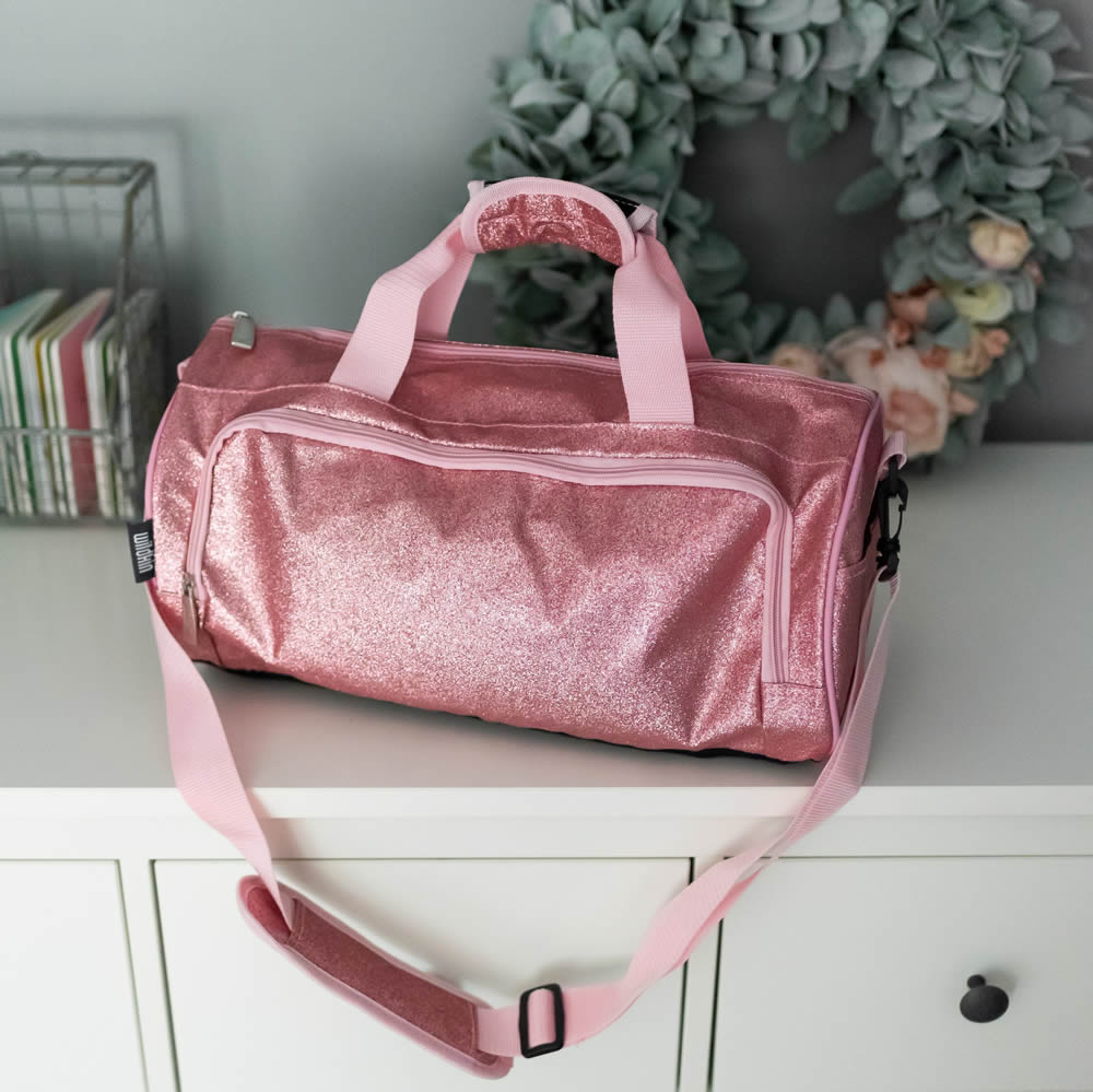 Pink glitter bag for ballet