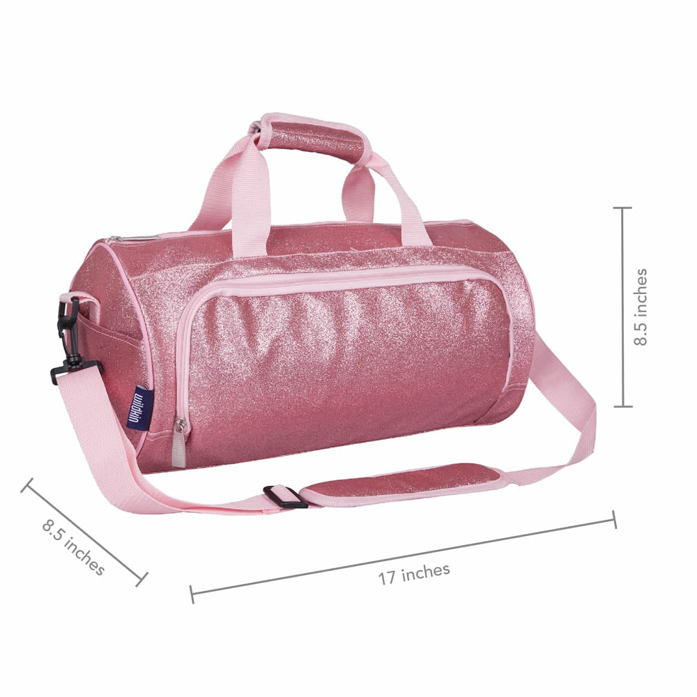 Pink glitter ballet bag size guide