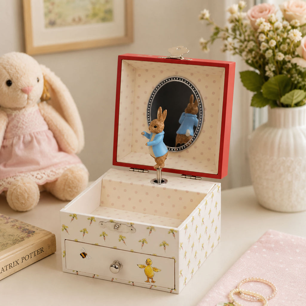 Peter Rabbit Carrots Musical Jewellery Box - Personalisable