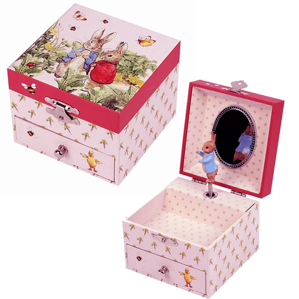 Pink Peter Rabbit music box