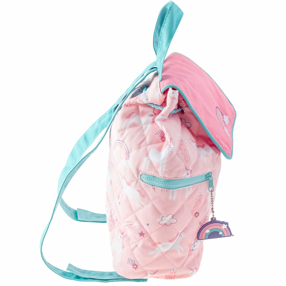 Pink unicorn toddler backpack