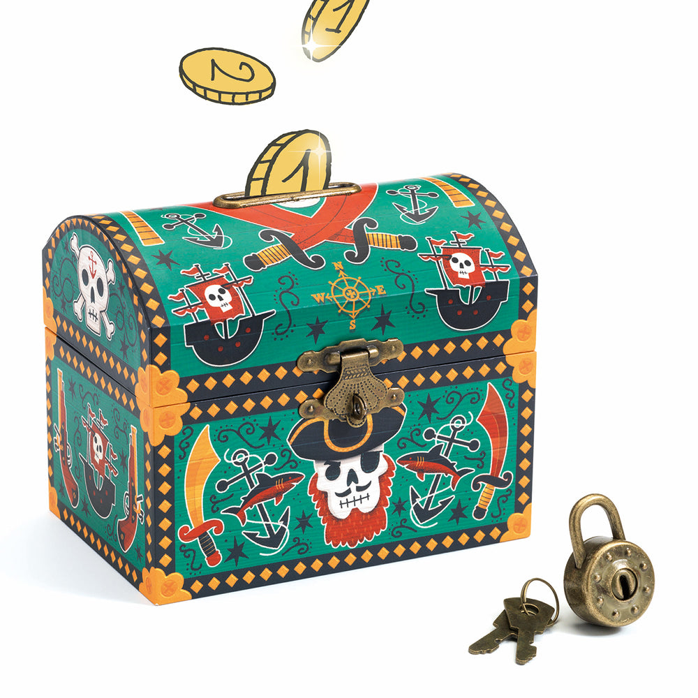 Pirate money box for children
