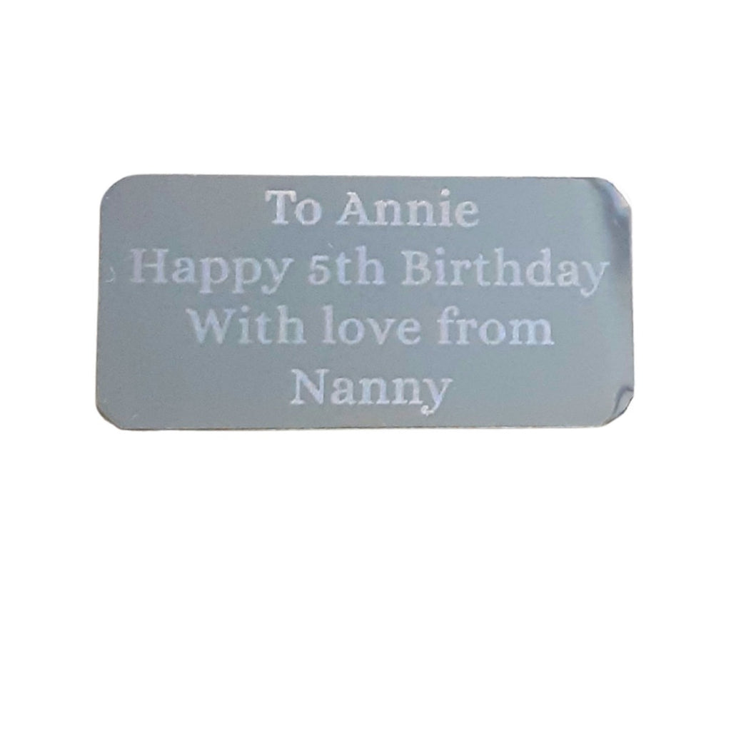 Personalised name plaque