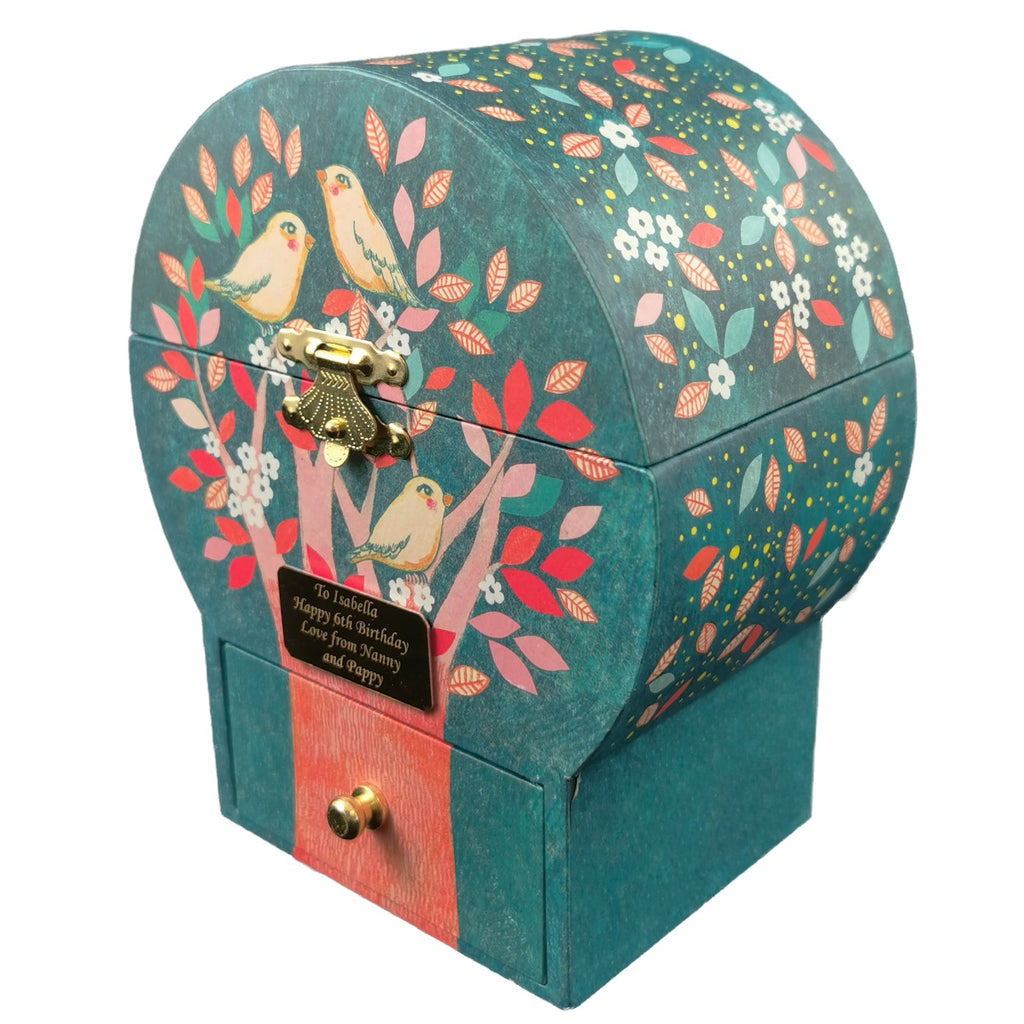 Side view of a Poetic Tree jewellery box