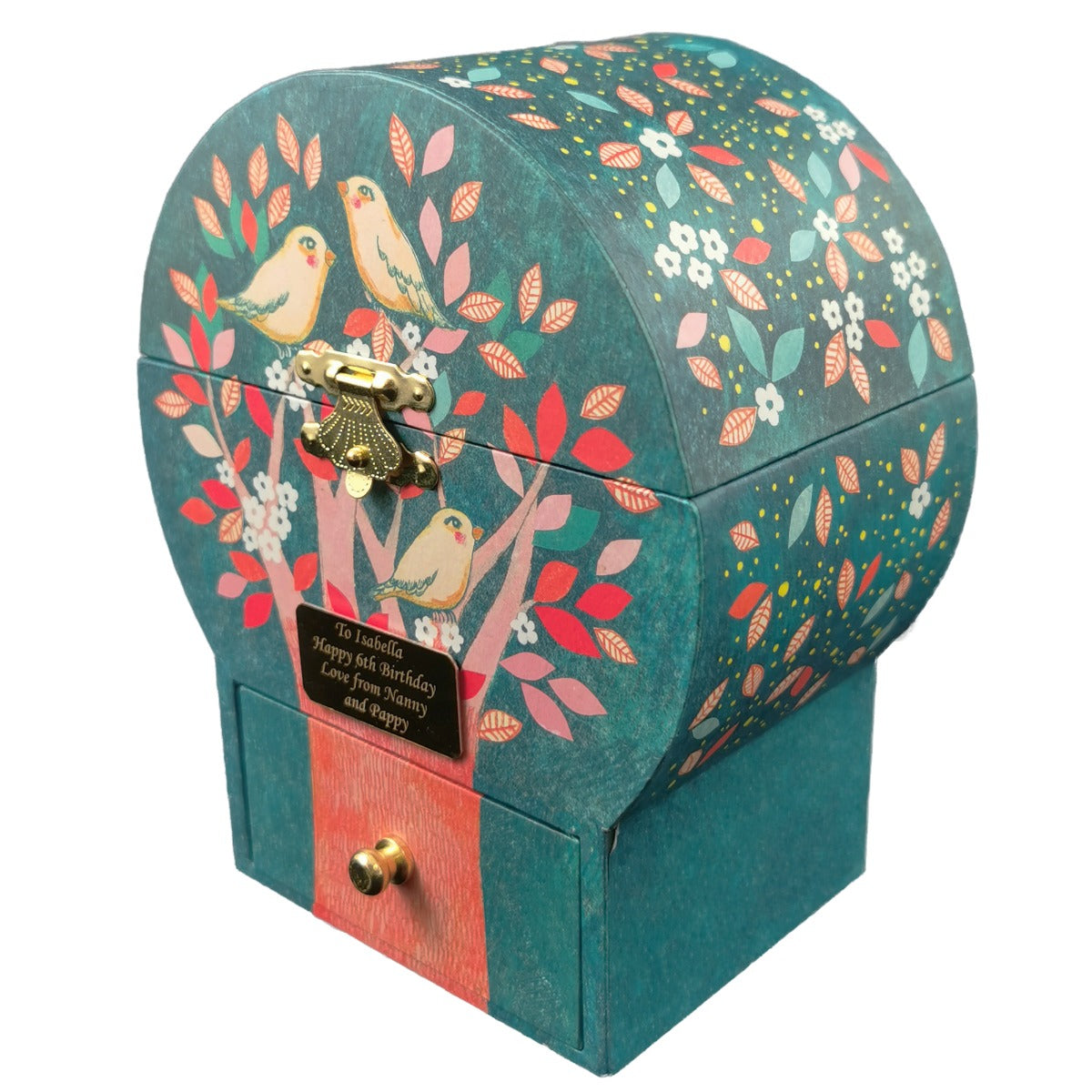 Side view of a Poetic Tree jewellery box