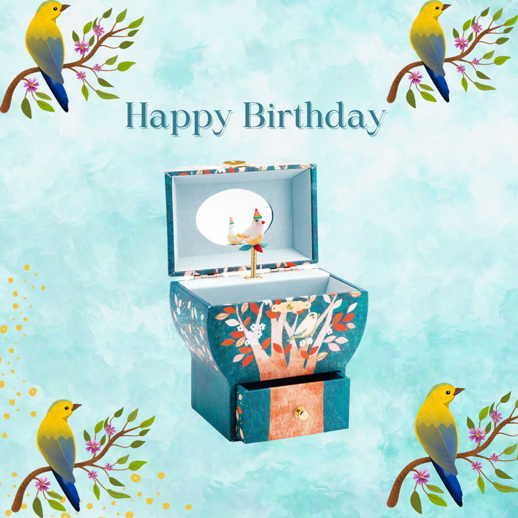 Poetic Tree jewellery box with birthday plaque