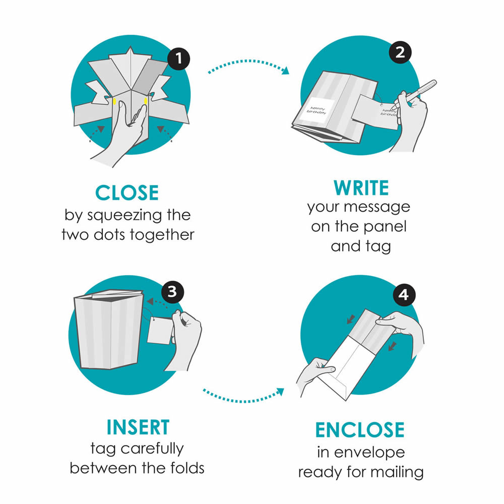 Open pop-up greeting card