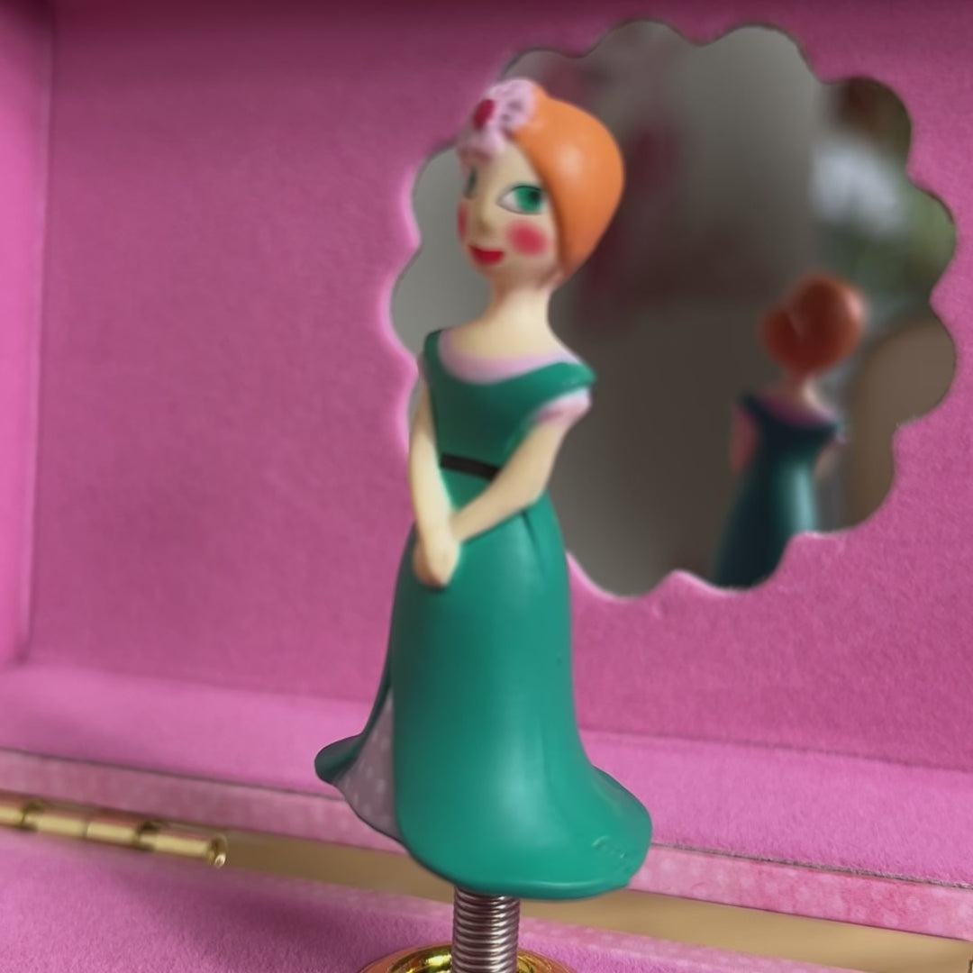 Personalised Girls Musical Jewellery Box - Princess Carriage Video