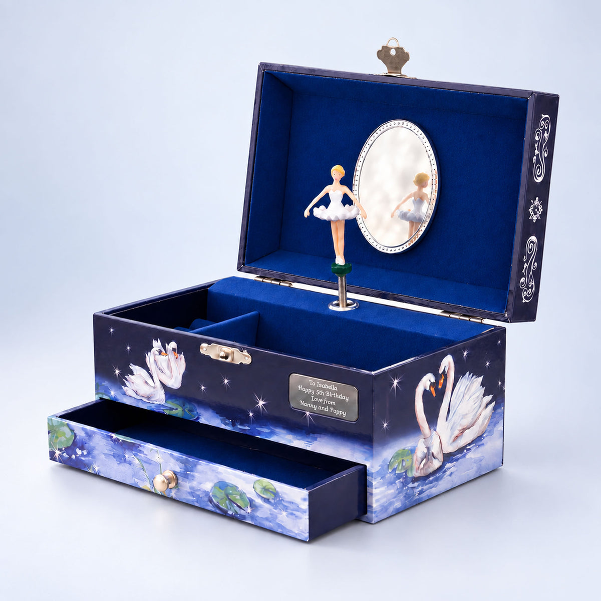 Personalised Girls Musical Jewellery Box - Prima Ballerina