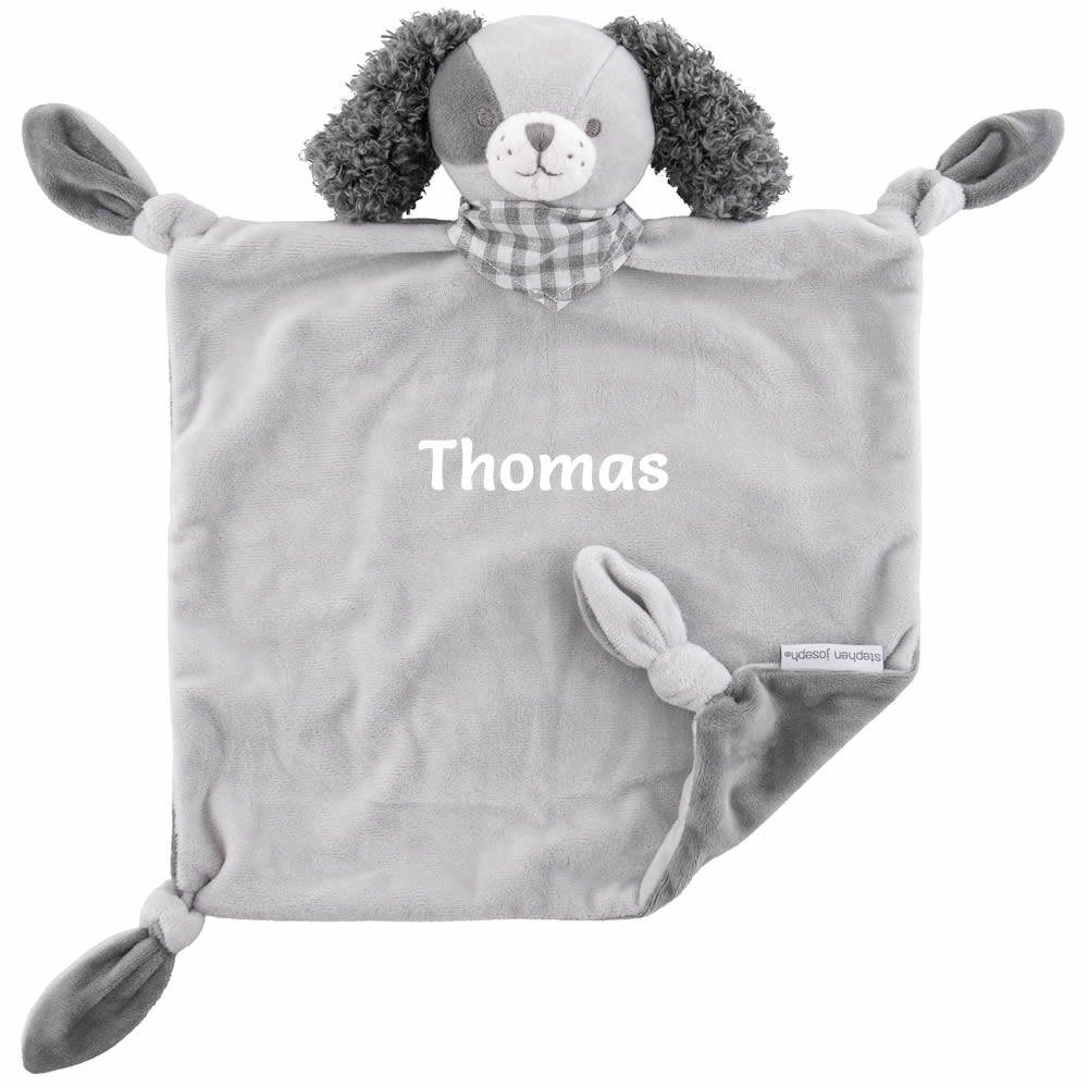 Personalised puppy baby comforter