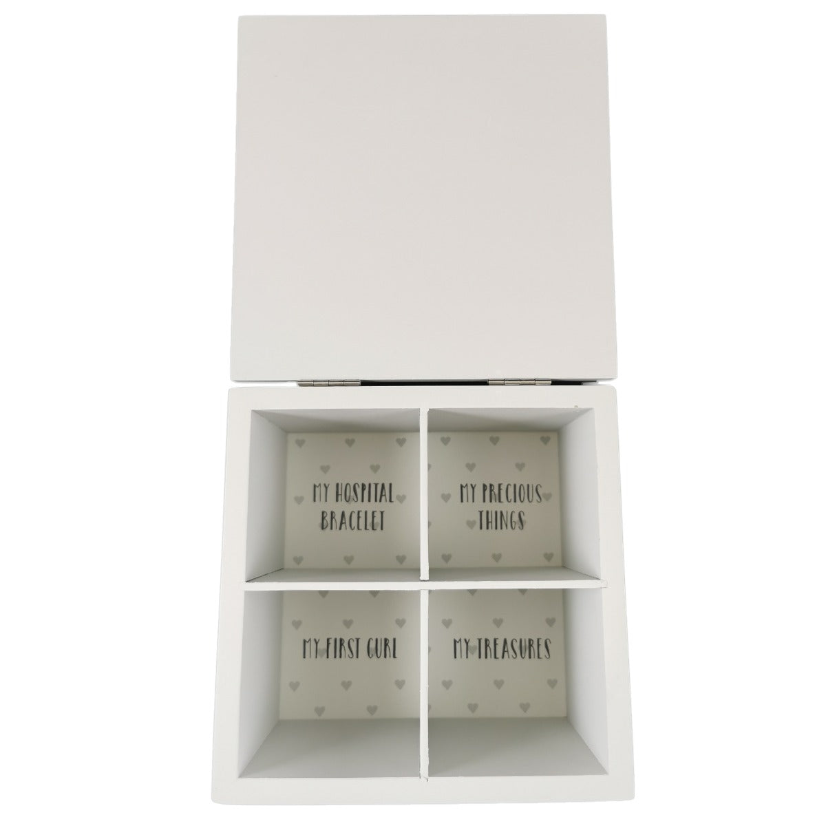 Open rabbit baby keepsake box