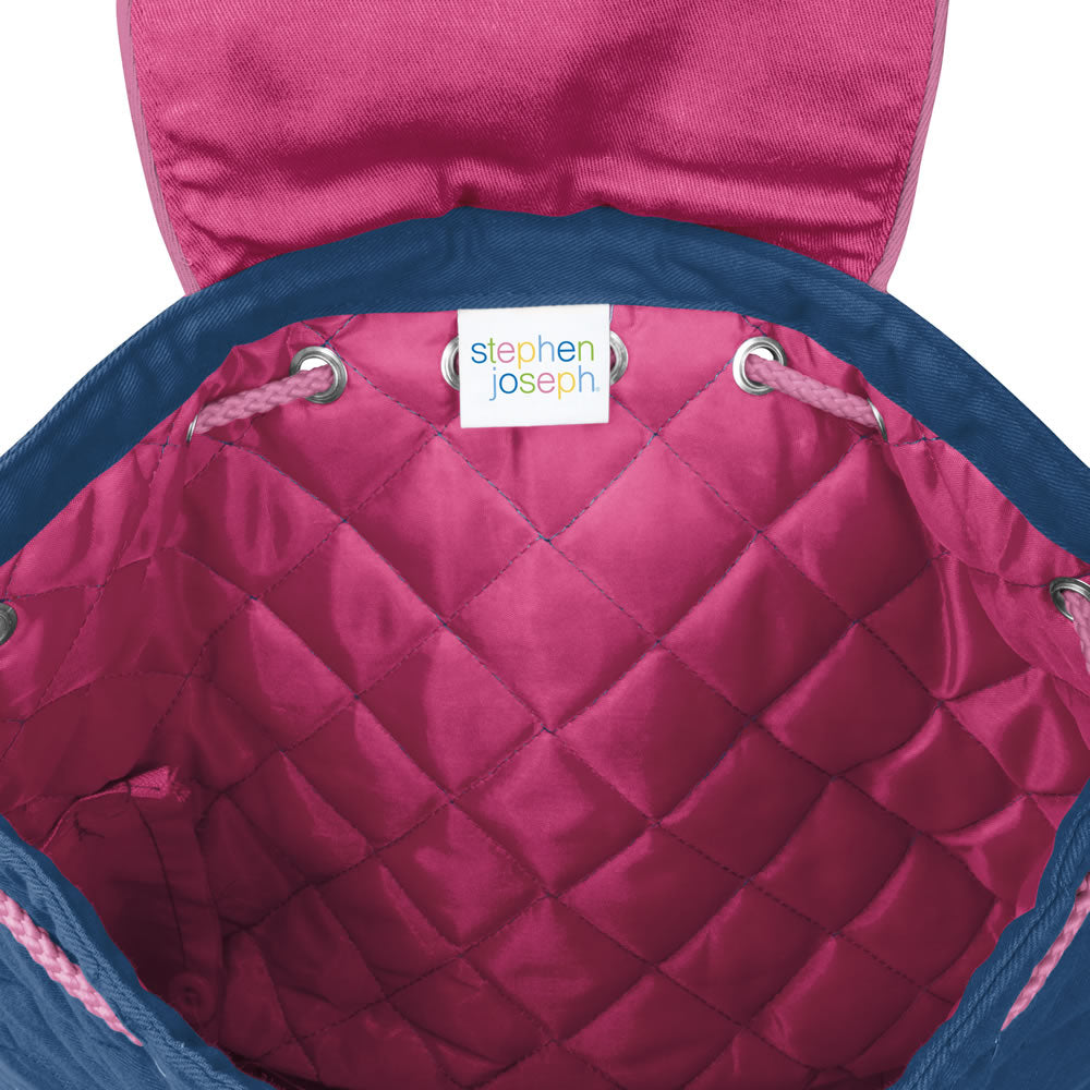 Open rainbow toddler backpack