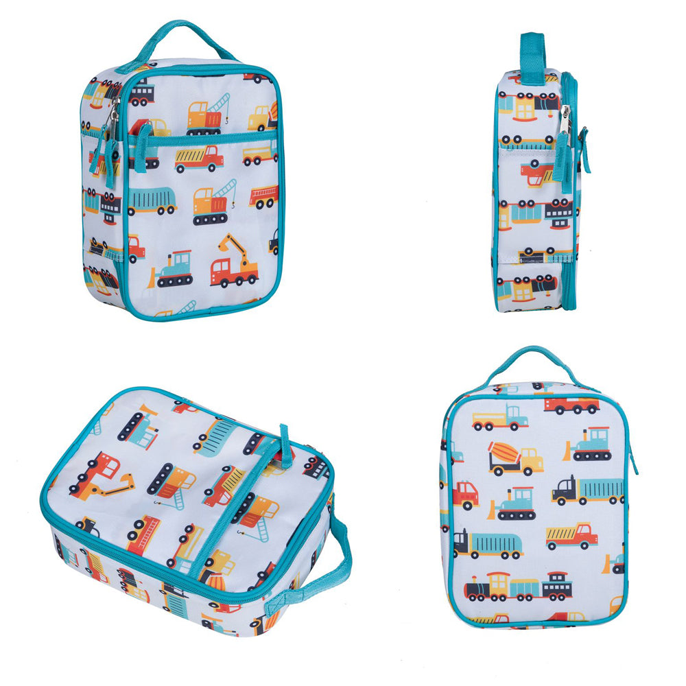 Side view of a modern construction lunch bag
