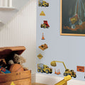 Under Construction wall decals in a children’s room