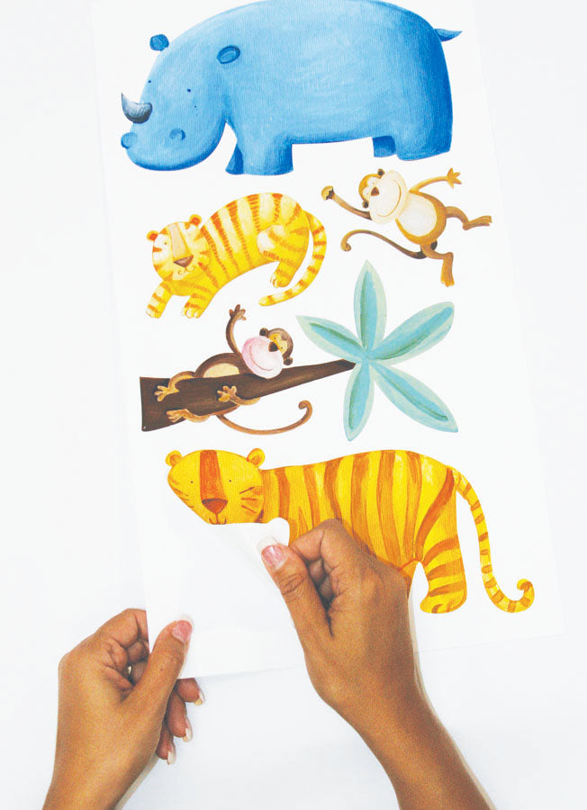 Jungle Adventure wall decal size detail