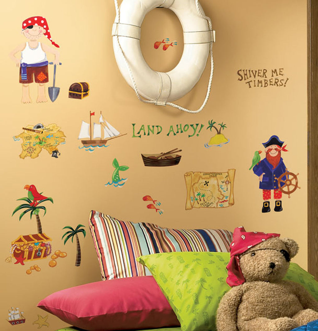 Treasure Hunt nursery wall decals
