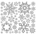 Glitter snowflake wall decals for children