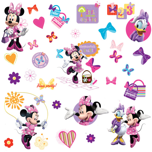 Minnie Mouse Bow-Tique nursery wall stickers