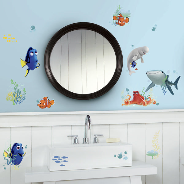 Finding Dory wall decals in a children’s room