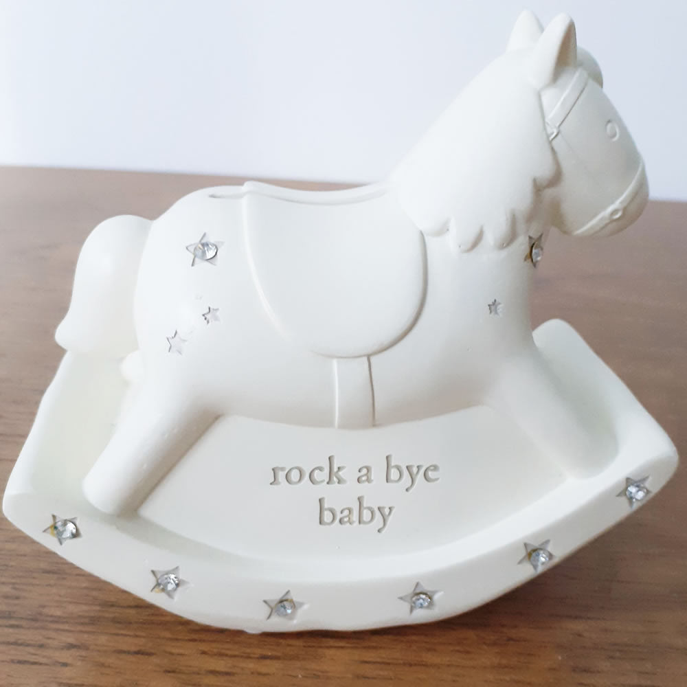 Rocking horse baby gift