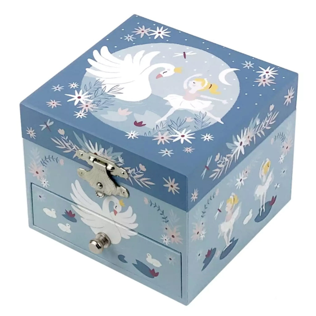 Personalised Girls Musical Jewellery Box - Swan Lake Ballerina