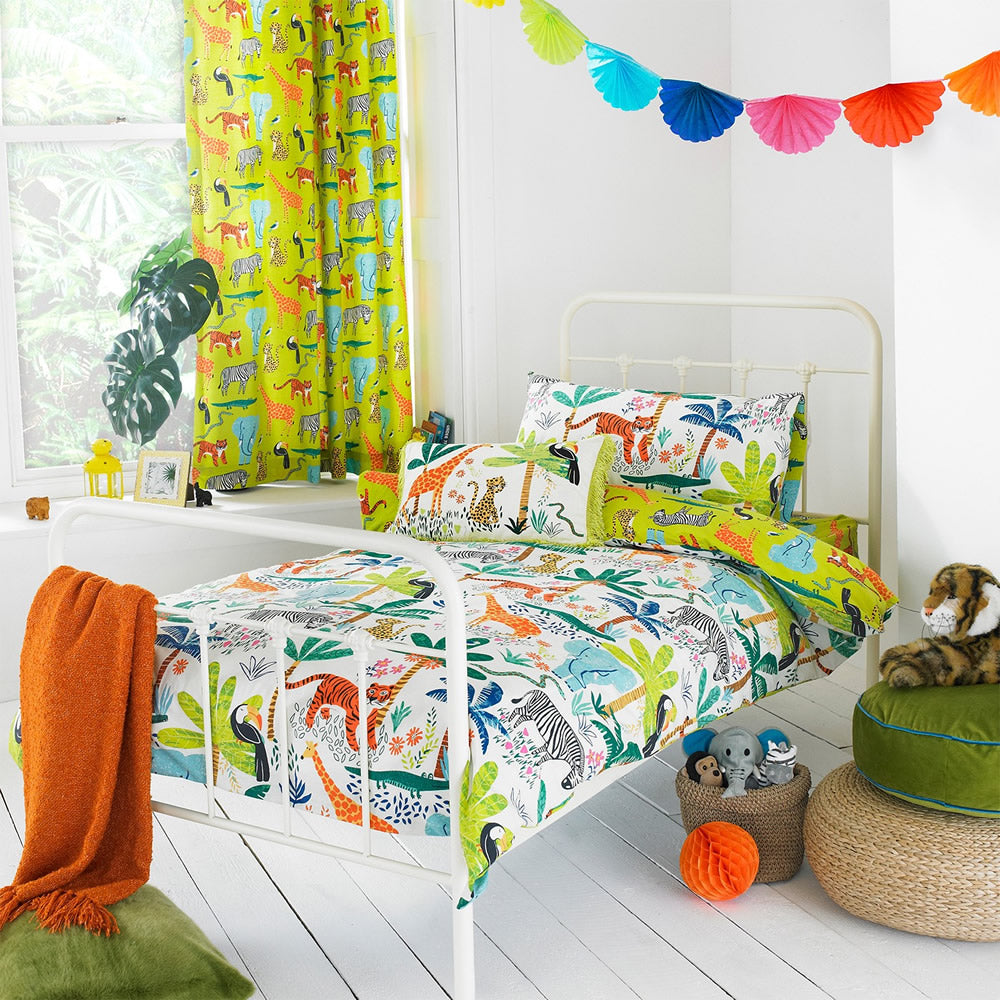 Safari single duvet cover set for children