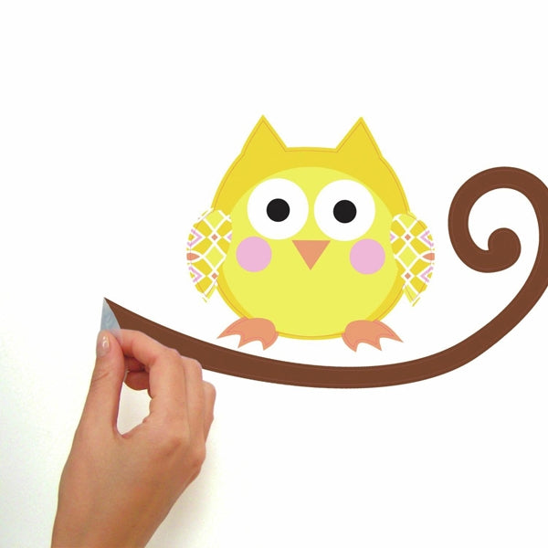 Scroll tree wall sticker for children