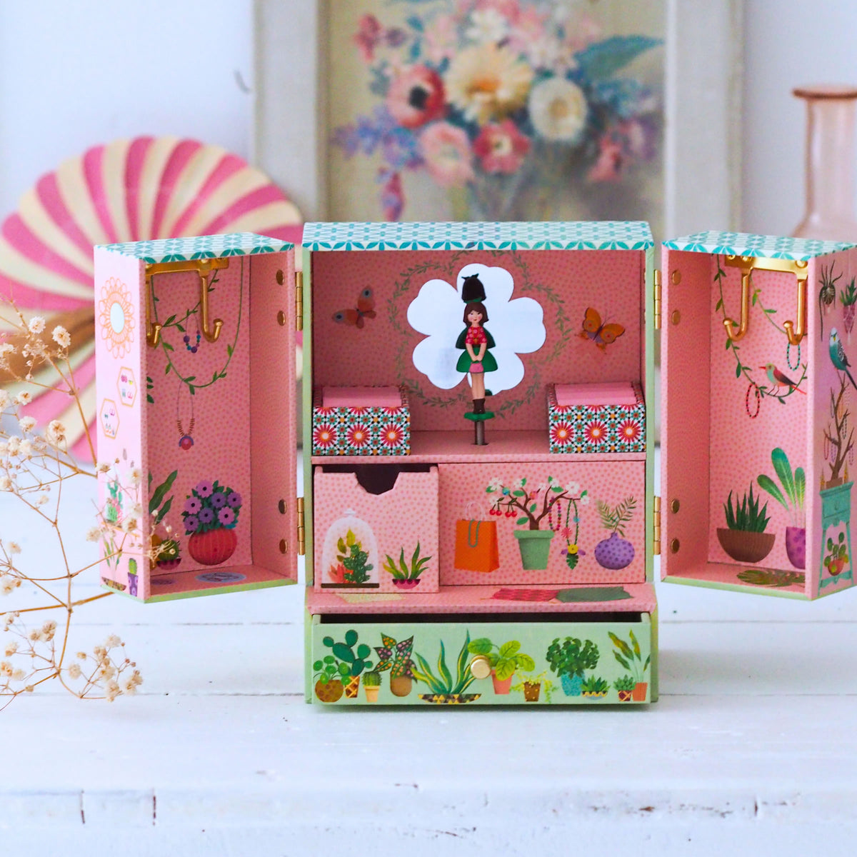 Personalised Girls Musical Jewellery Box - Secret Garden