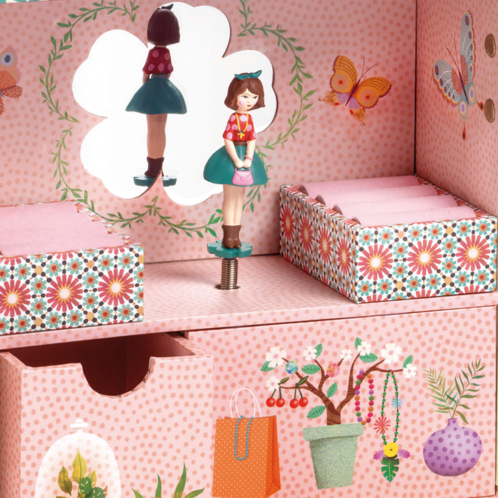 Close-up of a Secret Garden jewellery box