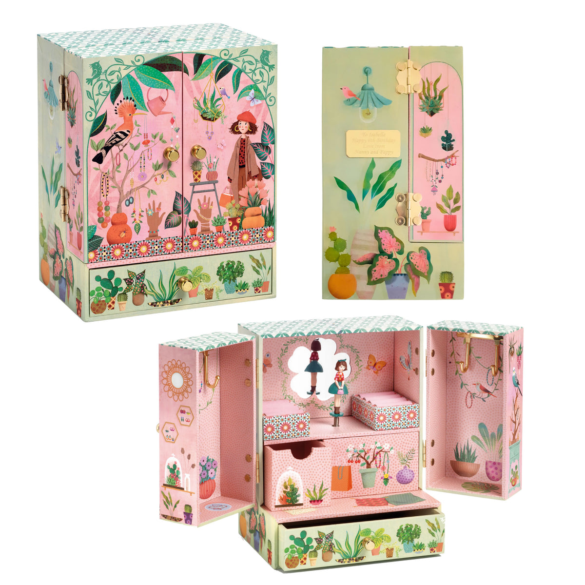 Personalised Girls Musical Jewellery Box - Secret Garden