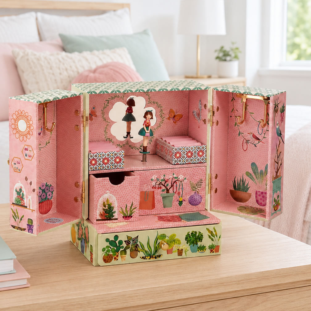 Personalised Girls Musical Jewellery Box - Secret Garden