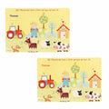 Set of personalised farm placemats for children