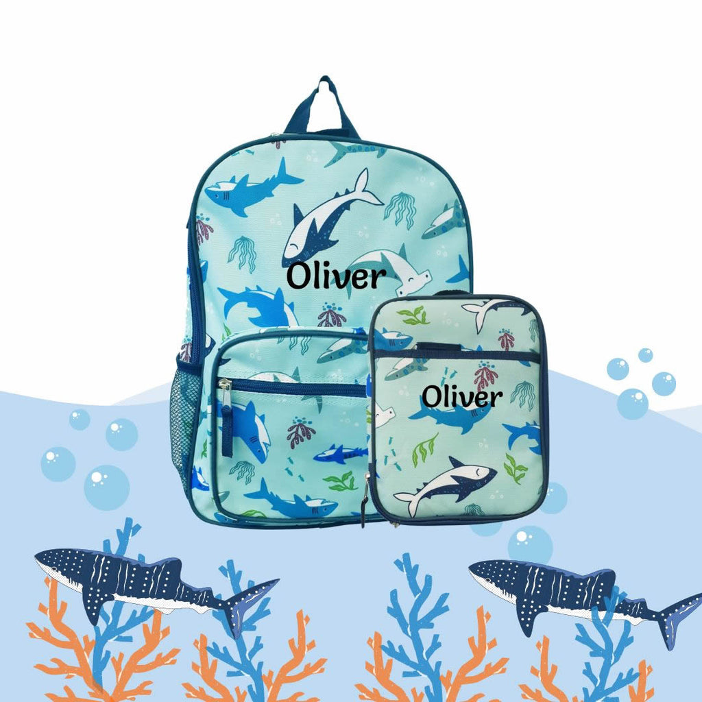 Open shark lunch bag for kids