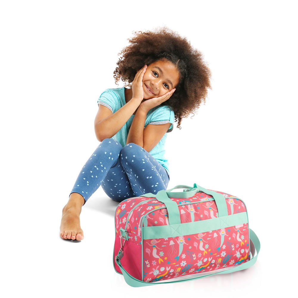 Personalised mermaid duffle bag for children