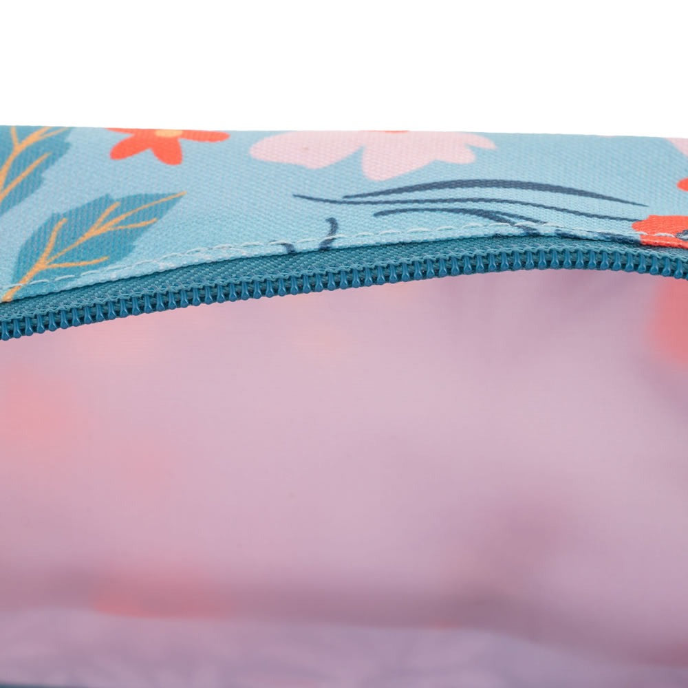 Inside of a personalised bee wash bag