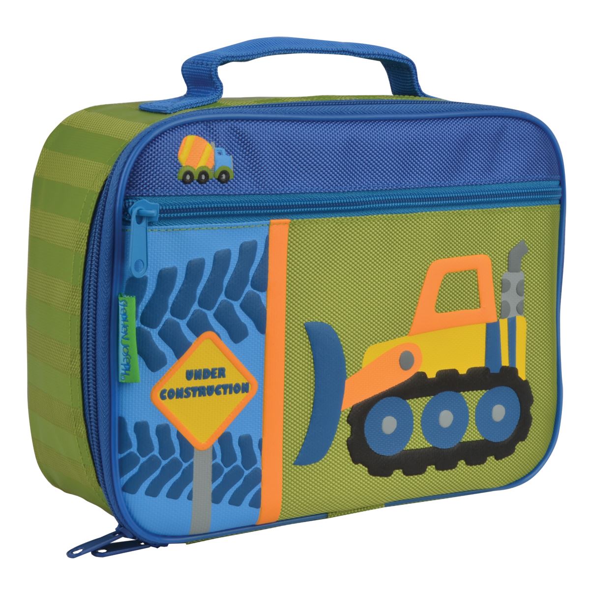 Construction digger lunch bag for children